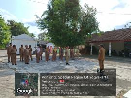 Pamong Kalurahan Ponjong Laksanakan Apel Pagi, Tingkatkan Disiplin dan Koordinasi